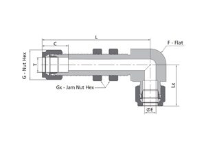 Bulkhead Union Elbow Fitting | Fractional Tube